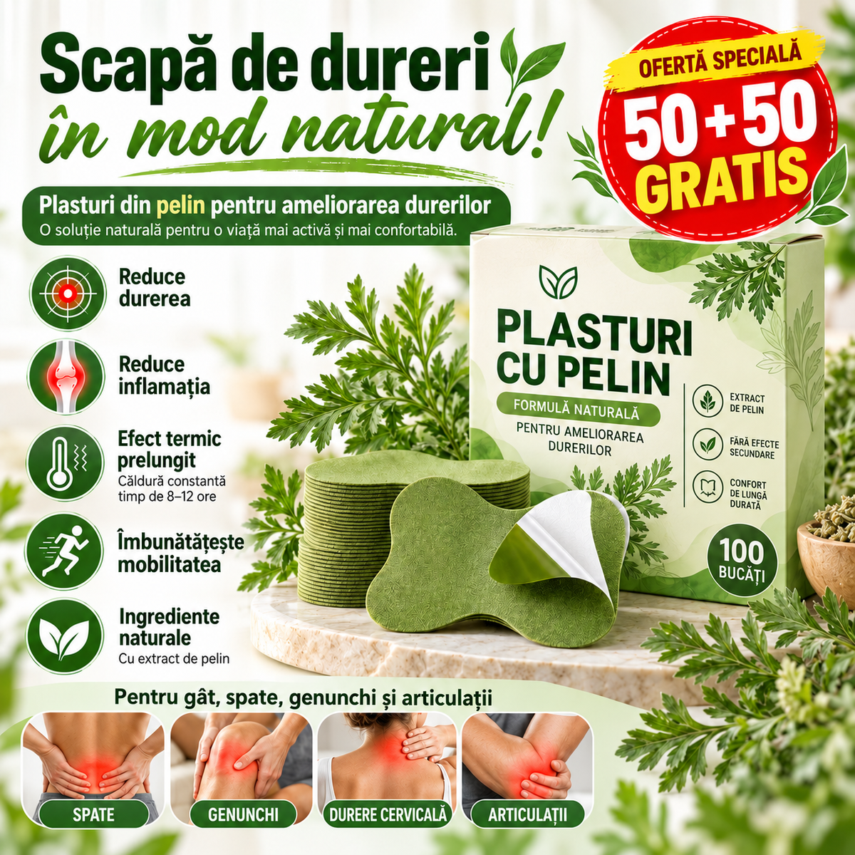 PLASTURI INTENSIVI CU PELIN